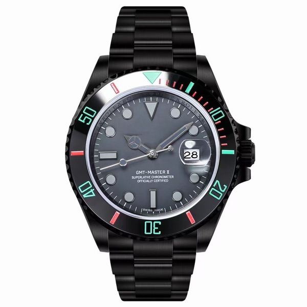 fashion cool men's watch dark night black dial red green luminous scale stainless steel strap automatic date, Slivery;brown
fashion cool men's watch dark night black dial red green luminous scale stainless steel strap automatic date, Slivery;brown