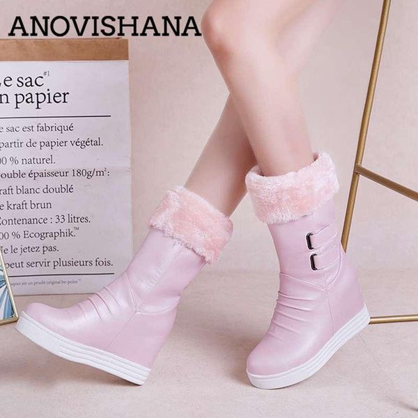 boots anovishanna woman platform winter fur ankle booties warm plush waterproof height increasing round toe botas mujer, Black
boots anovishanna woman platform winter fur ankle booties warm plush waterproof height increasing round toe botas mujer, Black