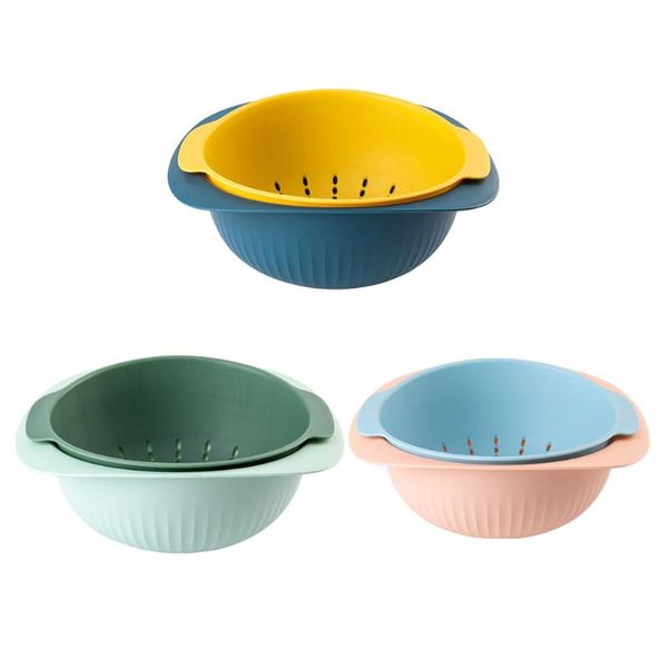 hanging baskets 3pcs double layer drain basket multifunction plastic washing basin for vegetable fruit (mixed colors)
hanging baskets 3pcs double layer drain basket multifunction plastic washing basin for vegetable fruit (mixed colors)