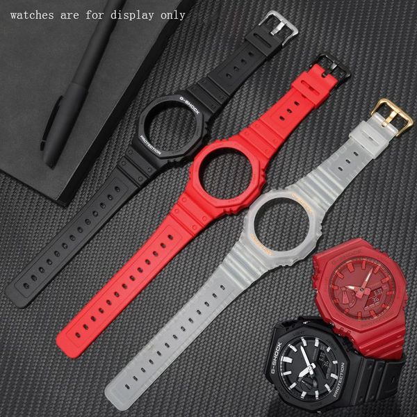 watch bands yopo soft silicone band replacement strap for g ga-2100 series resin case men's accessories, Black;brown
watch bands yopo soft silicone band replacement strap for g ga-2100 series resin case men's accessories, Black;brown