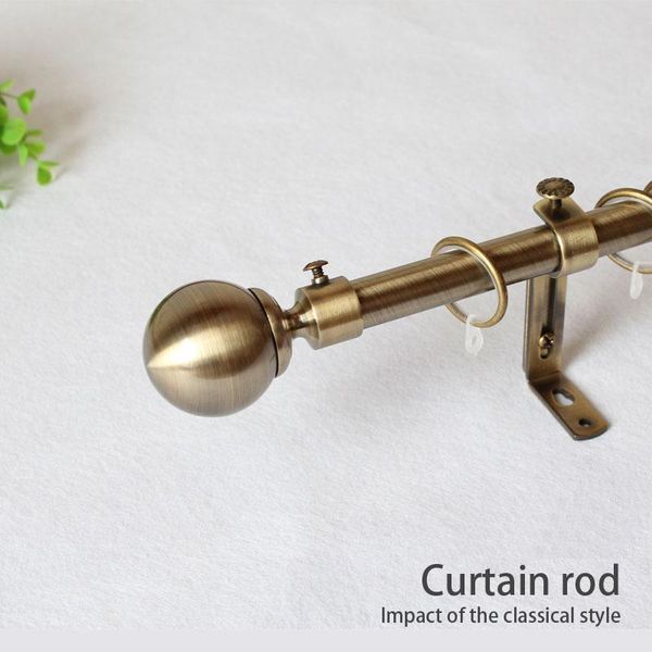 other home decor european style thickened roman bar aluminum curtain track accessories single double rod