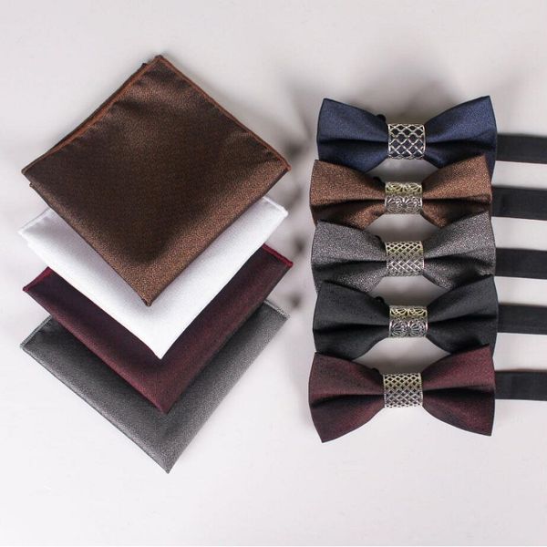 polyeste bow tie set handkerchief for man plaid butterfly pocket square dress shirt solid bowtie hanky metal bowknot accessory 2sets, Black;blue
polyeste bow tie set handkerchief for man plaid butterfly pocket square dress shirt solid bowtie hanky metal bowknot accessory 2sets, Black;blue