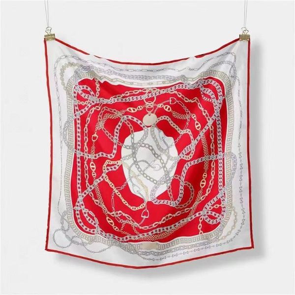 scarves 53x53cm twill silk for women fashion chains pattern headband ladies small square neck hair jewlery accessories, Blue;gray
scarves 53x53cm twill silk for women fashion chains pattern headband ladies small square neck hair jewlery accessories, Blue;gray