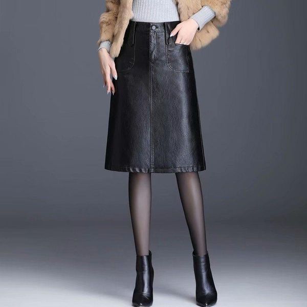 skirts 2021 spring fashion korean women elegant genuine real leather high waist middle long skirt plus size 4xl y299, Black
skirts 2021 spring fashion korean women elegant genuine real leather high waist middle long skirt plus size 4xl y299, Black