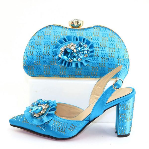 dress shoes fashion party set sky blue lady high heel pointed toe and purse bag cr2102 height 9cm, Black
dress shoes fashion party set sky blue lady high heel pointed toe and purse bag cr2102 height 9cm, Black