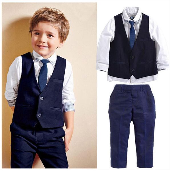 gentleman kids toddler infant baby boys formal suit shirt waistcoat tie pants 4pcs set clothes, White
gentleman kids toddler infant baby boys formal suit shirt waistcoat tie pants 4pcs set clothes, White