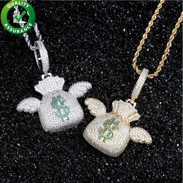 iced out pendant hiphop mens jewelry luxury designer necklace mens iced out hip hop chain pendants diamond money bag charms fashion rapper, Silver
iced out pendant hiphop mens jewelry luxury designer necklace mens iced out hip hop chain pendants diamond money bag charms fashion rapper, Silver