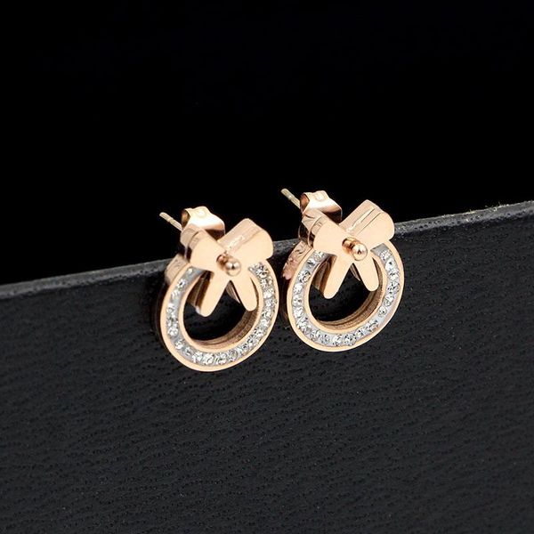 stud fashion jewelry cute bow crystal circle rose gold girls earrings titanium steel for women gift wholesale, Golden;silver
stud fashion jewelry cute bow crystal circle rose gold girls earrings titanium steel for women gift wholesale, Golden;silver