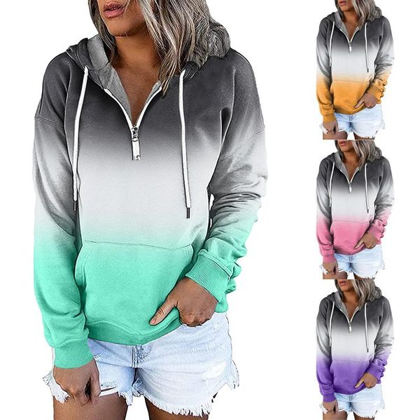 women's hoodies & sweatshirts tie-dye prints and long sleeve casual zipper pullover clothes with pocket 2022 gift, Black
women's hoodies & sweatshirts tie-dye prints and long sleeve casual zipper pullover clothes with pocket 2022 gift, Black