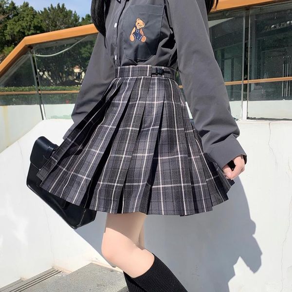 skirts jk uniform pleated skirt college style short ash plaid sweet wild a-line female, Black
skirts jk uniform pleated skirt college style short ash plaid sweet wild a-line female, Black
