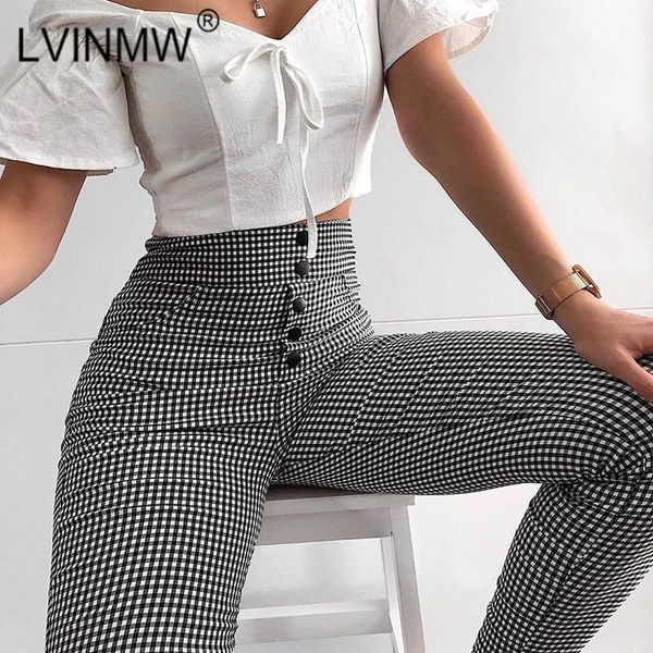 women's pants & capris sexyhigh waist button splice with pocket spring women fashion plaid skinny pencil female streetwear outfits, Black;white
women's pants & capris sexyhigh waist button splice with pocket spring women fashion plaid skinny pencil female streetwear outfits, Black;white