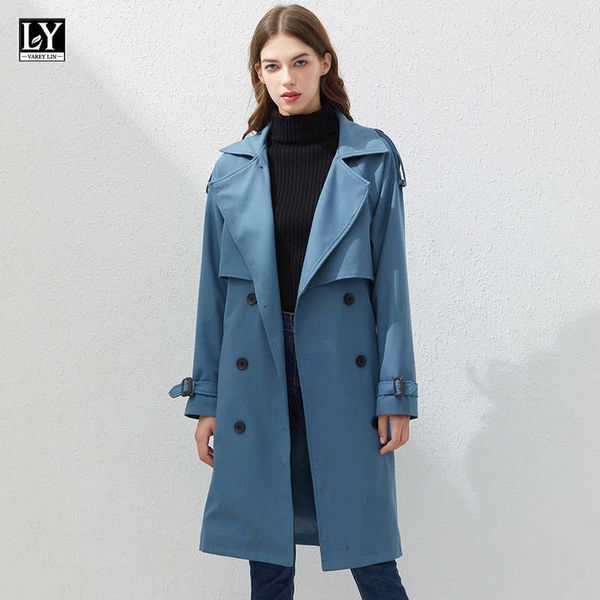 ly varey lin spring autumn women double breasted long trench lapel jacket with belt coat cloak windbreaker outwear 210526, Tan;black
ly varey lin spring autumn women double breasted long trench lapel jacket with belt coat cloak windbreaker outwear 210526, Tan;black