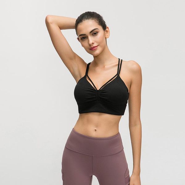 gym clothing front fold movement bra cross beauty back support -resistant sports underwear women's autumn and winter, White;black
gym clothing front fold movement bra cross beauty back support -resistant sports underwear women's autumn and winter, White;black