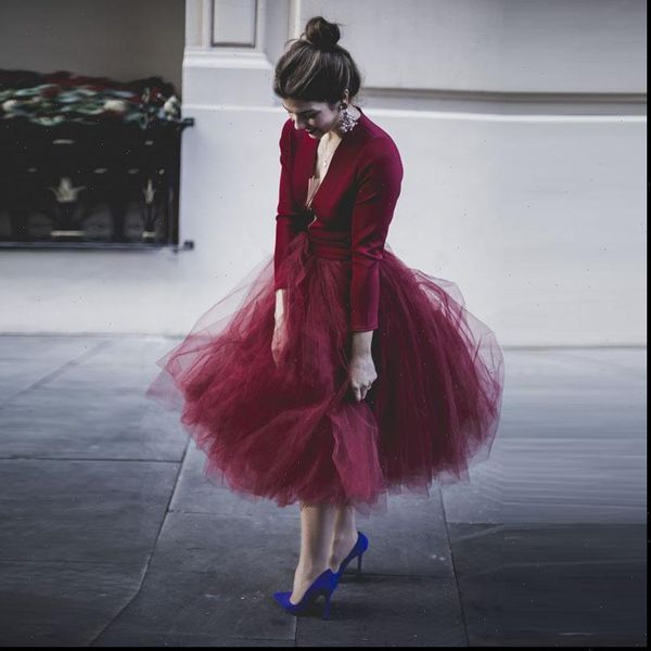 romantic wine red tulle womens skirt outfit custom made extra puffy saia midi skirts burgundy elastic waist lolita falda jupe, Black
romantic wine red tulle womens skirt outfit custom made extra puffy saia midi skirts burgundy elastic waist lolita falda jupe, Black