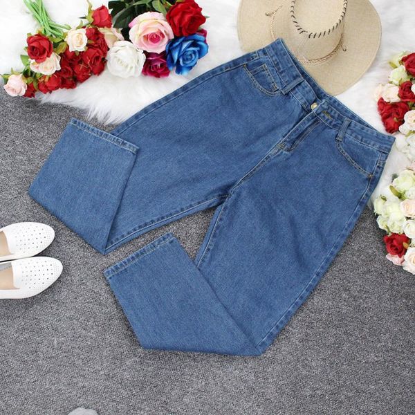 women's jeans plus size s-2xl woman high waist harem pants pockets female ankle-length loose korean 2021 trend, Blue
women's jeans plus size s-2xl woman high waist harem pants pockets female ankle-length loose korean 2021 trend, Blue