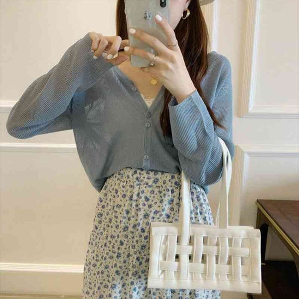 fashion girl summer knitted jacket slim short cardigan women clothing crop full sleeve v-neck blouse anti uv, White;black
fashion girl summer knitted jacket slim short cardigan women clothing crop full sleeve v-neck blouse anti uv, White;black