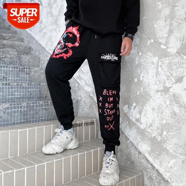 trendy sweatpants harajuku style hip hop print skateboard pants men's #qb04, Black 
trendy sweatpants harajuku style hip hop print skateboard pants men's #qb04, Black