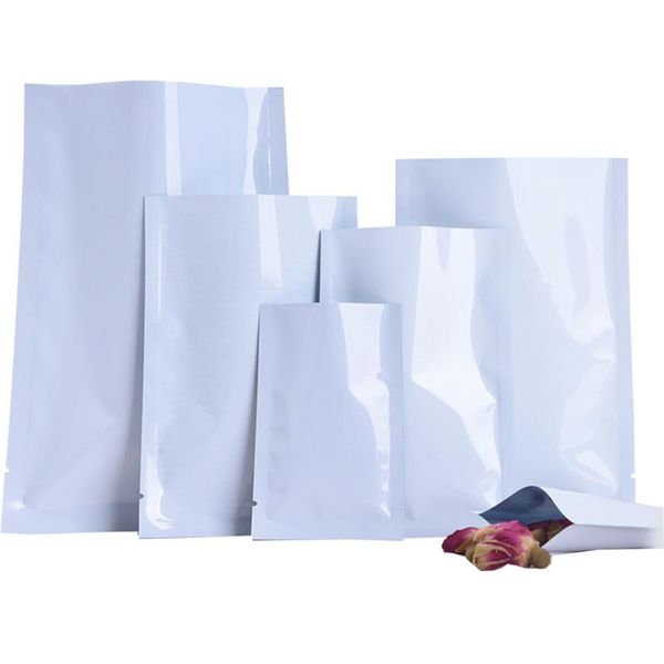 storage bags 100pcs/lot open white aluminum foil tear notch packaging bag vacuum heat sealing candy beans tea powder pouches wholesale
storage bags 100pcs/lot open white aluminum foil tear notch packaging bag vacuum heat sealing candy beans tea powder pouches wholesale