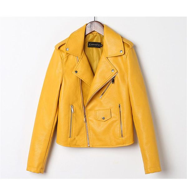 women's leather & faux women pu jacket lady chic fashion bright color black motor coats female plus size short biker zipper
women's leather & faux women pu jacket lady chic fashion bright color black motor coats female plus size short biker zipper