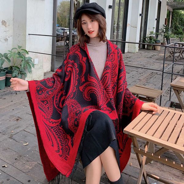 turkish nationality women's thickened warm yunnan tibet travel scarf hat cape, Blue;gray
turkish nationality women's thickened warm yunnan tibet travel scarf hat cape, Blue;gray