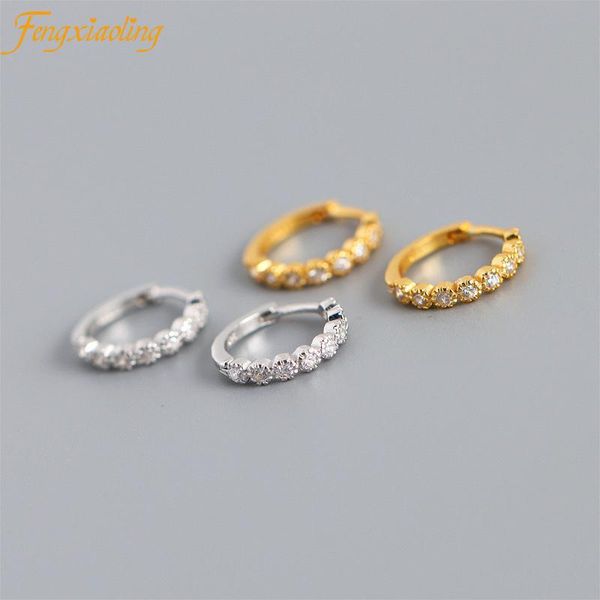 hoop & huggie genuine 100% 925 sterling silver mosaic mini zircon circle earrings for women female student gift fashion party jewelry, Golden;silver
hoop & huggie genuine 100% 925 sterling silver mosaic mini zircon circle earrings for women female student gift fashion party jewelry, Golden;silver
