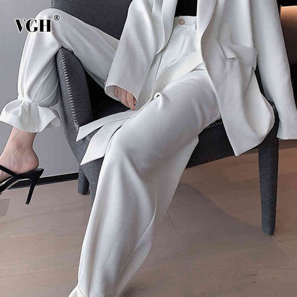 vgh casual white wide leg pants for women high waist straight solid minimalist trousers female fashion new clothing autumn 210421, Black;white
vgh casual white wide leg pants for women high waist straight solid minimalist trousers female fashion new clothing autumn 210421, Black;white