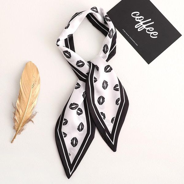 scarves 2021 commute lip print women silk scarf small handle bag ribbons female head foulard, Blue;gray
scarves 2021 commute lip print women silk scarf small handle bag ribbons female head foulard, Blue;gray