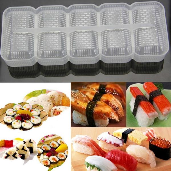 rolls grade plastic sushi nigiri maker rice ball molds nonstick press diy bento tool disposable take out containers
rolls grade plastic sushi nigiri maker rice ball molds nonstick press diy bento tool disposable take out containers