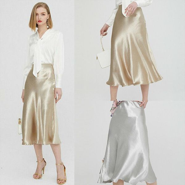 summer glossy satin plain shiny womens skirts wet look fashion party office solid metallic high waist, Black
summer glossy satin plain shiny womens skirts wet look fashion party office solid metallic high waist, Black