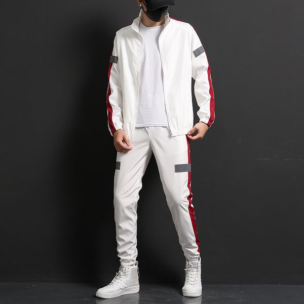 men's tracksuits men sportswear set brand mens tracksuit sporting fitness clothing two pieces long sleeve jacket + pants casual track s, Gray
men's tracksuits men sportswear set brand mens tracksuit sporting fitness clothing two pieces long sleeve jacket + pants casual track s, Gray