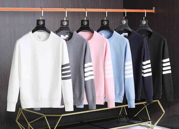 men's hoodies & sweatshirts autumn and winter men's classic four bar pullover knitted sweater casual round neck 6398 8j9f, Black
men's hoodies & sweatshirts autumn and winter men's classic four bar pullover knitted sweater casual round neck 6398 8j9f, Black