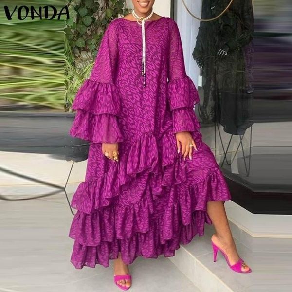 casual dresses summer holiday long dress for women 2021 vonda vintage printed party sundress beach vestidos, Black;gray
casual dresses summer holiday long dress for women 2021 vonda vintage printed party sundress beach vestidos, Black;gray
