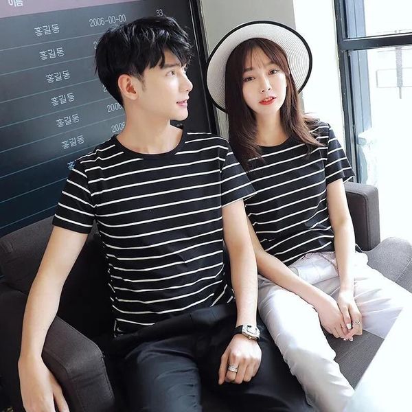 men's t-shirts harajuku 2021summer men t shirt black white stripes o-neck loose casual korean fashion couple for man, White;black
men's t-shirts harajuku 2021summer men t shirt black white stripes o-neck loose casual korean fashion couple for man, White;black