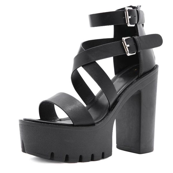 women summer sandals 2021 high heel leather gladiator for party shoes british fashion sandalias de mujer dress, Black
women summer sandals 2021 high heel leather gladiator for party shoes british fashion sandalias de mujer dress, Black