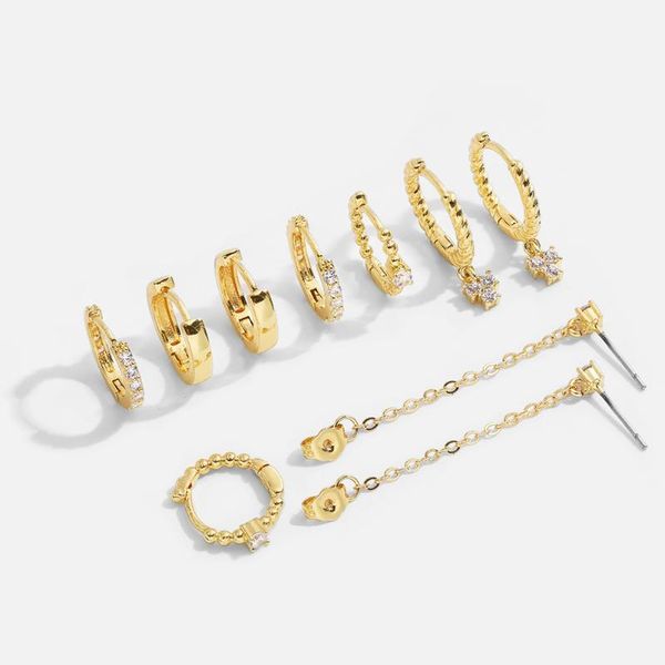 hoop & huggie fashion inlaid zircon dainty piercing earrings for women simple metal style small fine minimalist jewelry 2021, Golden;silver
hoop & huggie fashion inlaid zircon dainty piercing earrings for women simple metal style small fine minimalist jewelry 2021, Golden;silver