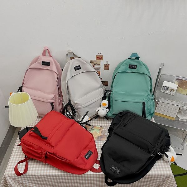 backpack nylon female rucksack, pure-coloured impermeable school bag for girls, great capacity, books, students, trips, fyw3
backpack nylon female rucksack, pure-coloured impermeable school bag for girls, great capacity, books, students, trips, fyw3