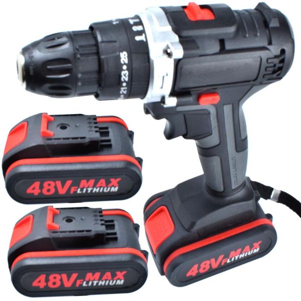 professiona electric drills 48vf impact drill adjustment 25+1 torque screwdriver cordless li-ion battery rechargeable home diy power tools
professiona electric drills 48vf impact drill adjustment 25+1 torque screwdriver cordless li-ion battery rechargeable home diy power tools