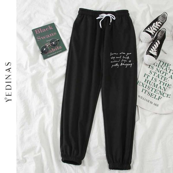 yedinas autumn harem pants women casual loose sweat black vintage streetwear wide trousers for 210527, Black;white
yedinas autumn harem pants women casual loose sweat black vintage streetwear wide trousers for 210527, Black;white