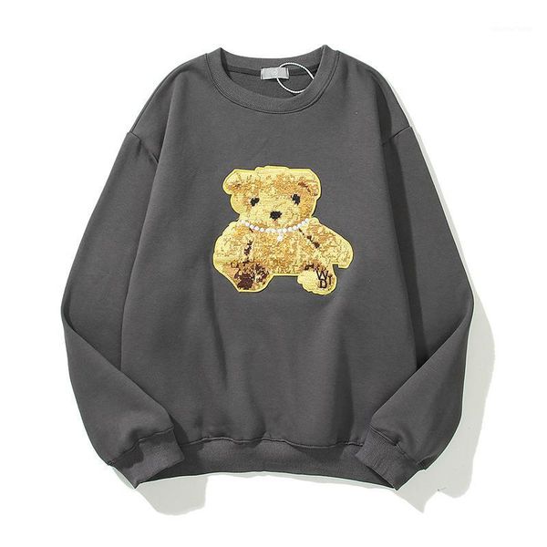 men's hoodies & sweatshirts men women we11done hip hop streetwear oversized embroidery pearl necklace bear 1:1 vintage fleece sweater, Black
men's hoodies & sweatshirts men women we11done hip hop streetwear oversized embroidery pearl necklace bear 1:1 vintage fleece sweater, Black