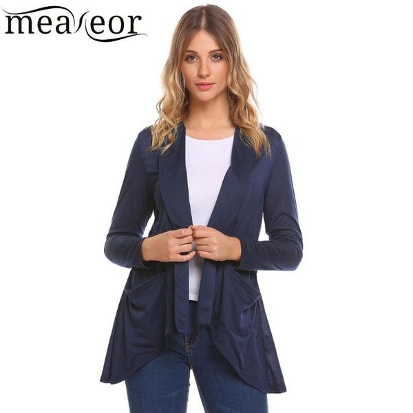 women's sweaters meaneor front casual long sleeve solid open women cardigan, White;black
women's sweaters meaneor front casual long sleeve solid open women cardigan, White;black
