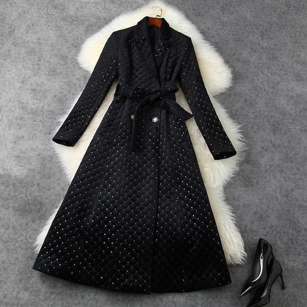 casual dresses high street fashion 2021 runway dress women's long sleeve double breasted velvet sequins, Black;gray
casual dresses high street fashion 2021 runway dress women's long sleeve double breasted velvet sequins, Black;gray