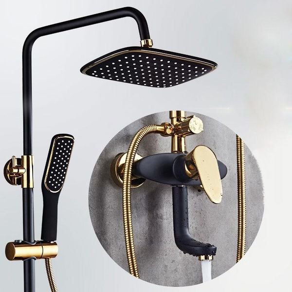 black and gold shower set occident style mixer tap brass bathroom faucet imitation retro sets
black and gold shower set occident style mixer tap brass bathroom faucet imitation retro sets