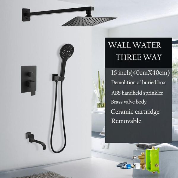 black shower ultra-thin wall recessed showerhead ceiling brass faucets set rain hand hold showers 10/12/16 inch bathroom sets
black shower ultra-thin wall recessed showerhead ceiling brass faucets set rain hand hold showers 10/12/16 inch bathroom sets