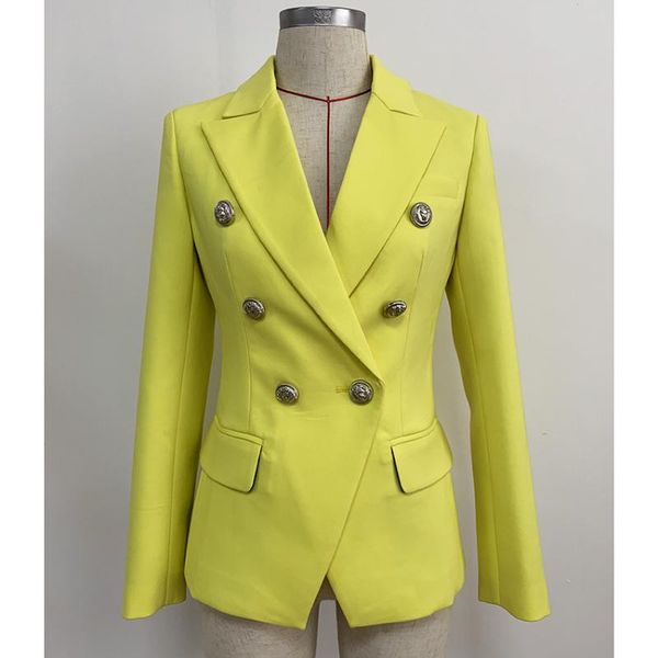 women's suits & blazers est fashion 2021 designer blazer women's lion buttons double breasted fluorescence yellow jacket, White;black
women's suits & blazers est fashion 2021 designer blazer women's lion buttons double breasted fluorescence yellow jacket, White;black