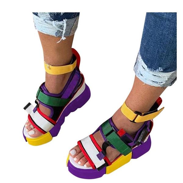 womens sandals open toe platform casual shoes wedge colorblock strap women wedges retro sandalias #10 dress, Black
womens sandals open toe platform casual shoes wedge colorblock strap women wedges retro sandalias #10 dress, Black