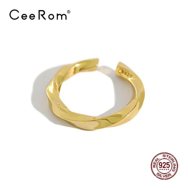 cluster rings ceerom twist argent 925 engagement finger ring for women gift handmade jewelry bijoux female, Golden;silver
cluster rings ceerom twist argent 925 engagement finger ring for women gift handmade jewelry bijoux female, Golden;silver