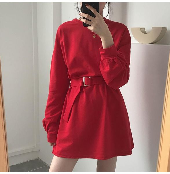 casual dresses 2021 spring summer womens 7 colors korean style vintage loose ladies long sleeved t-shirt dress personality preppy, Black;gray
casual dresses 2021 spring summer womens 7 colors korean style vintage loose ladies long sleeved t-shirt dress personality preppy, Black;gray