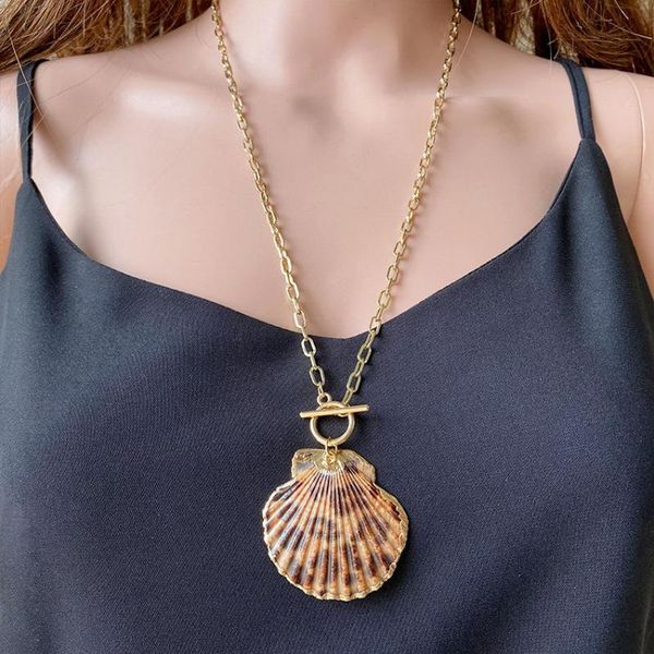 pendant necklaces leopard pattern seashell necklace for women gold color toggle chain natural shell scallop tropical jewelry, Silver
pendant necklaces leopard pattern seashell necklace for women gold color toggle chain natural shell scallop tropical jewelry, Silver