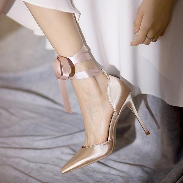 sandals summer pointed straps silk high-heeled ribbon bridesmaid bride wedding shoes banquet dress wild small size female, Black
sandals summer pointed straps silk high-heeled ribbon bridesmaid bride wedding shoes banquet dress wild small size female, Black