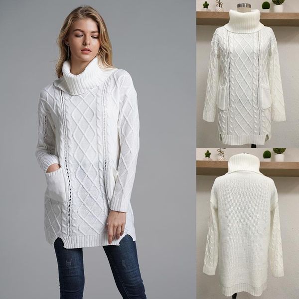 women's sweaters sweater winter solid color loose warm high collar pullover 2021 fashion long casual, White;black
women's sweaters sweater winter solid color loose warm high collar pullover 2021 fashion long casual, White;black